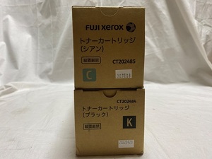 未使用 富士ゼロックス 純正トナー 2色 計2本セット CT202484 CT202485 FUJI XEROX