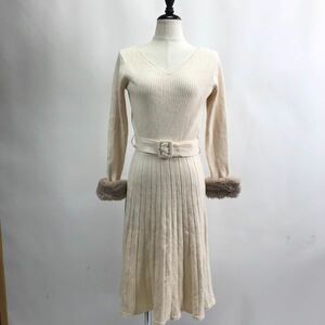 PROPORTION BODY DRESSING/ Proportion Body Dressing knitted One-piece long sleeve One-piece white size 2 lady's 