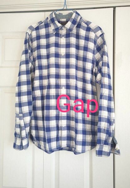 メンズ　Gap　チェックシャツ　長袖シャツ　XSサイズ