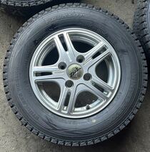 送料無料　145/80R12 80/78N LT（ダンロップ）WINTER MAXX SV01 アルミホイール付き　PCD100 12×4.00B IS42 ハブ径66 4本　C.58_画像2