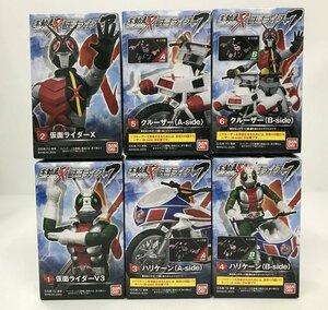 Ga688★掌動駆 仮面ライダー7 全6種セット/未開封品/SHODO-X/仮面ライダーV3、仮面ライダーX★