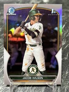 2023 bowman draft chrome JACOB WILSON 1st bowman silver refractor