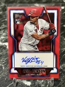 2023 mlb topps japan edition WILL BENSON rookie auto 直筆サイン