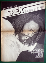 【独音楽紙】Spex【1981年2月16日/Fad Gadget/Burning Spear/Krupps】_画像1