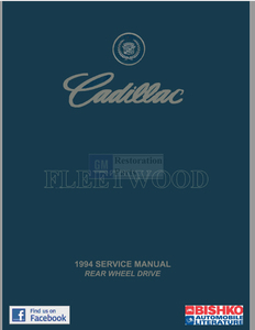 1994y Cadillac Fleetwood service book wiring diagram manual Cadillac LT1 big brougham service manual shop manual 