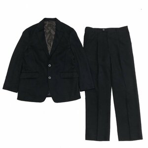 ●CAFE SOHO カフェソーホー 2B スーツ 上下セットアップ AB6(XL相当) 黒 ブラック 特大 大きいサイズ 2L LL 国内正規品 メンズ 紳士