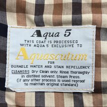 ◆英国製 Aquascutum アクアスキュータム 名作 Aqua5 ウールライナー付き トレンチコート 38(M相当) ベージュ 裏地ハウスチェック メンズ_画像4