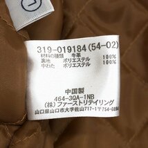 ◆UNIQLO ユニクロ 本革 レザー シングルライダースジャケット L キャメル 革ジャン レザージャケット 中綿入り メンズ 紳士_画像7