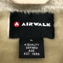 ◆AIRWALK エアウォーク 裏ファー エコムートンジャケット L ライトベージュ ブルゾン 国内正規品 メンズ 紳士_画像3