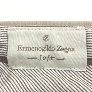 Ermenegildo Zegna エルメネジルドゼニア コットン スラックス パンツ 50(XL相当) w82 ベージュ 2L LL 特大 大きいサイズ 国内正規品 紳士の画像3