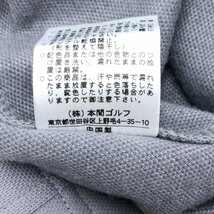 ●HONMA 本間ゴルフ ロゴ刺繍 裏起毛 ジャージ ゴルフジャケット M グレー ゴルフウェア 国内正規品 メンズ 紳士_画像8