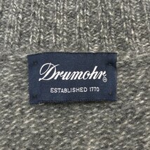 ●伊製 Drumohr ドルモア ショールカラー ウール ニット セーター 44(JP:S相当)グレー 長袖 BEAMS F イタリア製 国内正規品 メンズ 紳士_画像3