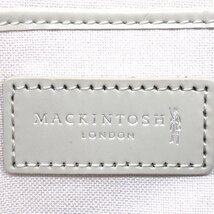 ●新品 MACKINTOSH マッキントッシュ 定価33,000円 伊リモンタ社製生地 アンドリューパターン ショルダーバッグ ライトグレー 未使用 婦人_画像3