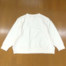 新品 UNIQLO ユニクロ ソフトニット フリース クルーネックT 3XL 白 ホワイト 長袖 カットソー ロンT 4L ゆったり 大きい 女性用 未使用_画像2