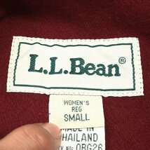 ●L.L.Bean エルエルビーン プルオーバージャケット S エンジ ボルドー トレーナー オーバーサイズ アウトドア 古着 レディース 女性用_画像3