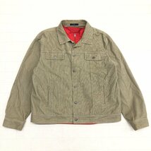 ◆J.CREW J.クルー 3WAY キルティングライナー付き コーデュロイ Gジャン XL ベージュ ジージャン ブルゾン 特大 大きいサイズ 2L LL_画像1