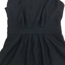 ●美品 Sybilla シビラ ウール100% ドレス ワンピース M 黒 ブラック 日本製 ノースリーブ マキシ丈 国内正規品 レディース 女性用 婦人_画像5