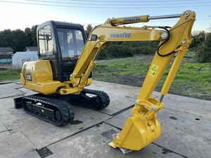 コマツ キャビン付き　KOMATSU 中古　コマツ PC25-1 油圧ショベル 倍速 キャビン ゴムキャタ ユンボ