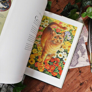 *゜+.*イギリスの猫たち　英国の本　　ボタニカルアート　洋書　ヴィンテージ本　英国　ガーデン　ディスプレイ　キャット