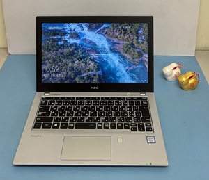 中古ノートパソコン★Windows10★NEC Core i3-7130U/@2.71GHz/4GB/M.2 128GB/12インチ以上★