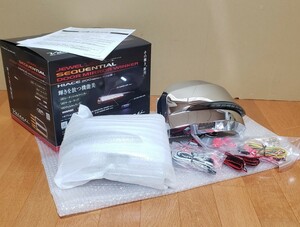 VALENTI│LED シーケンシャル ドアミラー ウィンカー│200 ハイエース 6型 7型対応│クロームメッキ│ドアミラーカバー│OEA付/スモーク