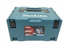 makita マキタ 無線連動[非対応] 40Vmax 2.5Ah 125mm 充電式マルノコ HS005GRDX ブルー 鮫肌チップソー付 /未使用品 4826_画像1