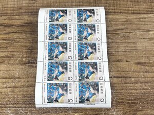 切手シート 10円 10枚 切手趣味週間 藤島武二 1966 昭和41年 未使用品