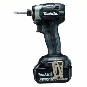 makita マキタ 楽らく4モード 全周リング発光LEDライト搭載 6.0Ah 18V 充電式インパクトドライバ TD173DRGXB ブラック/未使用品 4820