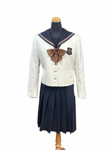 岡山県[岡山南高校]女子制服 冬フルセット 4点 160A W62 中古品