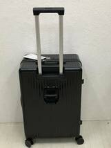 スーツケース USBポート付き キャリーケース キャリーバッグ Mサイズ64L 色: ブラック sc301-24-BK _画像4