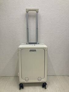 スーツケース USBポート付き キャリーケース キャリーバッグ Sサイズ38L 色: ホワイトGOTOトラベル 旅行 sc912-20-WH XL197