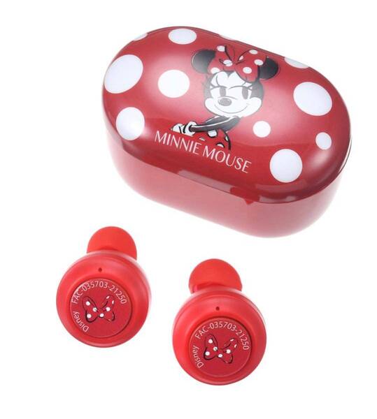 【ラスト1点】ディズニー購入ミニー 完全ワイヤレスイヤホン MINNIE DAY Bluetoothイヤホン 可愛いドット柄