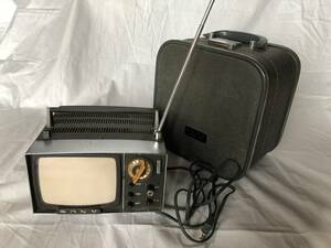 【送料込み】1960年代 SONY ソニー 5-303 小型 トランジスタ マイクロテレビ 白黒テレビ レトロ家電 昭和レトロ ビンテージ