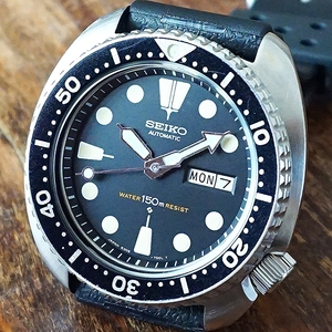 ★OH済★ セイコー サードダイバー タートル 新品ベルト 稼動品 送料無料 SEIKO 3rd 6306-7001 諏訪 THIRD DIVER ビンテージ アンティーク