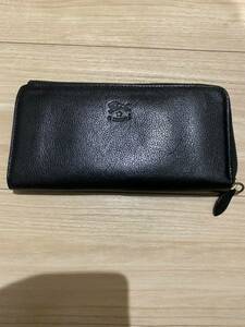  Il Bisonte black long wallet used