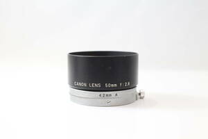キャノン Canon LENS 50mm F2.8 用 メタル レンズフード 42mm (V105)