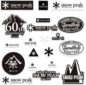 ステッカー アウトドア シール スノーピーク 20枚 snow peak #17 防水 防水ステッカー バイク工具 キャリーバッグ