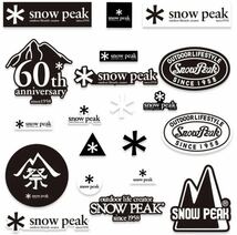 ステッカー アウトドア シール スノーピーク 20枚 snow peak #16 防水 防水ステッカー バイク工具 キャリーバッグ_画像1