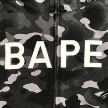 BAPE LOGO グラデーションカモ パーカー Lサイズ shark full zip hoodie a bathing ape BAPE camo エイプ ベイプ アベイシングエイプ i4575_画像2