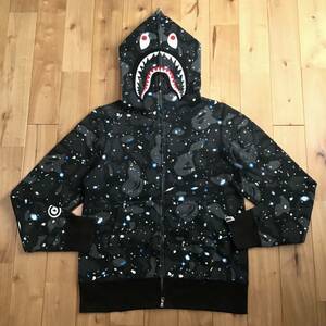 ★蓄光★ Space camo シャーク パーカー Sサイズ shark full zip hoodie a bathing ape BAPE STA エイプ ベイプ galaxy 迷彩 z2873