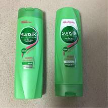 送料無料 サンシルク sunsilk サンシルクシャンプー&コンディショナーセット グリーン 高級シャンプー タイ アジアンシャンプー 新品 人気_画像1