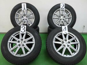 4本 SEIN 17インチ 7J +48 114.3 スタッドレス DUNLOP ウインターマックス SJ8 2020年 225/65R17 エクストレイル CX-5 CX-8 アウトバック