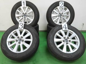 4本 マツダ CX-5 純正 17インチ ホイール 7J +50 5H 114.3 ラジアル ヨコハマ ブルーアース RV03 2023年 225/65R17 KE系 純正戻し 車検等に