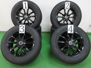 4本 社外 17インチ ホイール 7J +53 5H 114.3 スタッドレス ブリヂストン ブリザック DM-V3 2021年 225/65R17 CX-5 レガシィ アウトバック