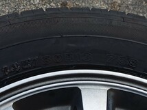 145/80R13 バリ溝 アルミホイールタイヤセット 夏タイヤ PCD100 4H ワゴンRやムーブ等に_画像2