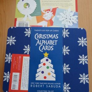 英語 クリスマスカードセット Christmas Alphabet Cards Robert Sabuda ロバート・サブダ 