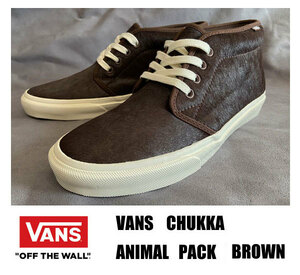 ■新品 VANS CHUKKA/チャッカー ANIMAL PACK ハラコ素材 BROWN 28.0センチ 完売品