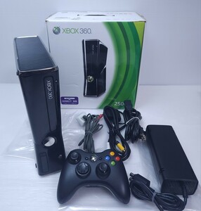 美品 / 動作品Microsoft XBOX360 HDD 250GB 箱付 セット 光沢のある黒 Black 美品 マイクロソフトXbox360 