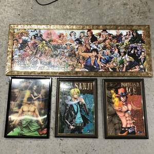 ONE PIECE ワンピース ジグソーパズル 額装 完成品 ルフィ サンジ ゾロ など まとめて セット