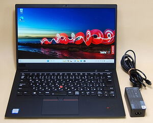 LENOVO ThinkPad X1 Carbon 2018 Intel Corei5-8350U 1.70GHz RAM 8GB ストレージ SSD256GB 14inch Win11 Pro (訳あり)